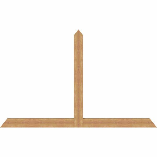Ekena Millwork Portland Timber Gable Bracket, Western Red Cedar, 96"W x 60"H x 3 1/2"D x 5 1/2"F, 15/12 Pitch GBW096X60X0406POR00SWR - main